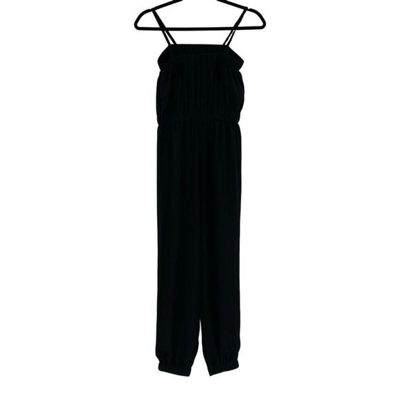 Everlane Black Elastic Sleeveless Cropped Romper The Party of One Jumpsuit XS - Picture 5 of 9